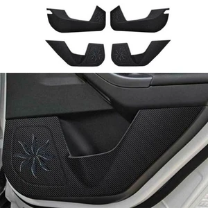 New For Ford Focus 15-2018 Carbon Fiber Leather Inner Door Anti-Kick Panel Trim - Picture 1 of 6