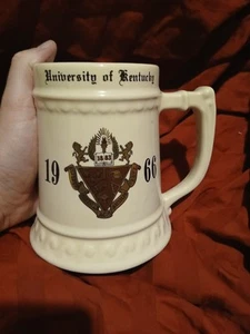 Vintage 1966 University Of Kentucky Wildcats Fraternity Stein Mug Beer Ceramic - Picture 1 of 9