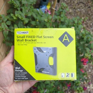 Technika Small Fixed Flat Screen TV Wall Bracket Mount 10" - 23" e.g. 19 22 inch - Picture 1 of 2