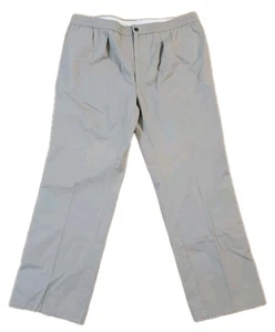 VIntage IZOD Lacoste Pants Mens Large Casual Beige Khaki Pleated 34x28 - Picture 1 of 6