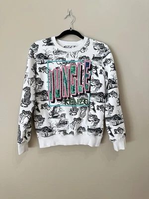 Suéter Kenzo Paris Disney Mediano Libro de la Selva Shere Khan 3D Boceto Tigre Foto 1 de 4