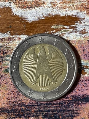 Extremely Rare - 2002 Mint Mark : ‘G’ German 2 Euro - Image 1 of 4