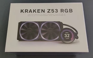 NZXT Kraken Z53 240mm AIO RGB CPU Liquid Cooler 2 Fan NISB - Afbeelding 1 van 2
