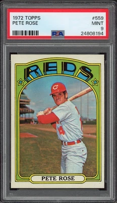 Pete Rose 1972 Topps #559 PSA como nuevo 9 Foto 1 de 3