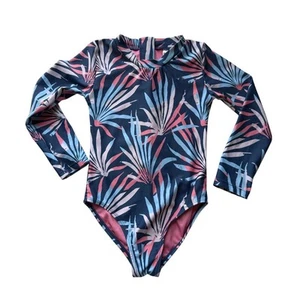 FEATHER 4 ARROW Wave Chaser Palm Daze Long Sleeve One-Piece Swimsuit Size 4T - Picture 1 of 5