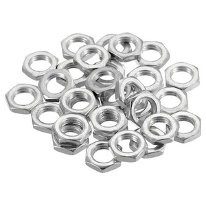 M8 x 1.0 Acciaio Esagonale Dadi,30pz Metrico Filetto Zinco Placcato 3mm Altezza - Foto 1 di 4