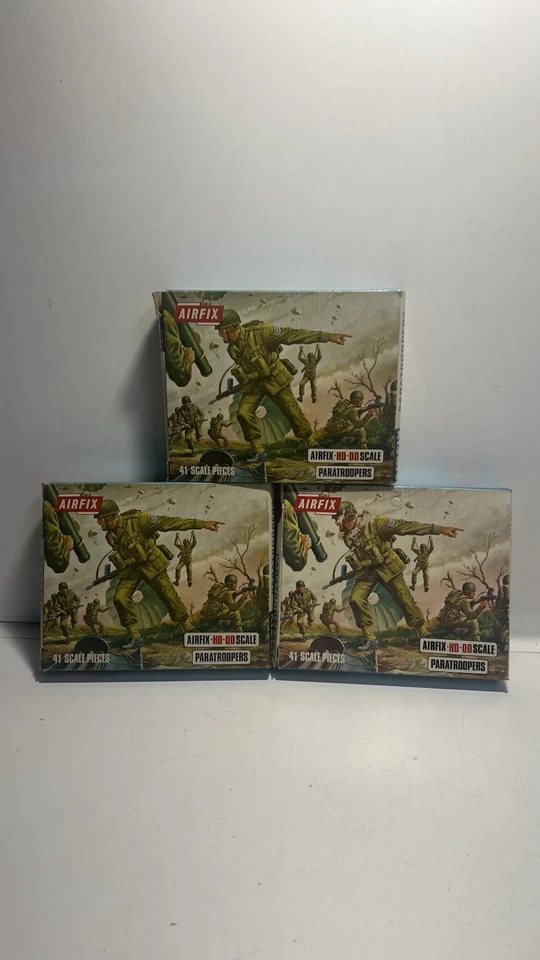 3x Paracaidistas Airfix HO/OO - Abiertos, Algunos Dañados - S23 🪂⚠️*9 Foto 1 de 4