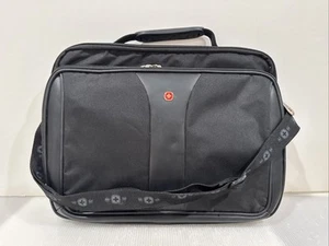 Wenger Swiss Army custodia computer portatile borsa a tracolla valigetta nera 15" - Foto 1 di 9