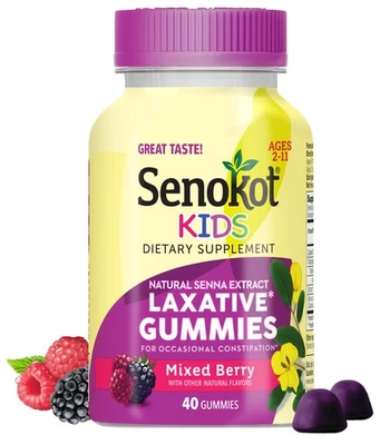 Gominolas laxantes de bayas mixtas Senokot Kids para 2+ años, extracto de sen para Gentl... Foto 1 de 4
