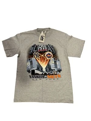 Camiseta Mediana Subway Series 2000 Hombres Yankees Mets MLB Lee Sport Serie Mundial Nueva Foto 1 de 4