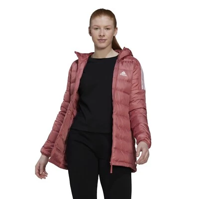 Chaqueta Parka Adidas Essentials Light Down Con Capucha Rojo Maravilla HK4620 Para Mujer S Foto 1 de 4