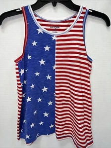 Cat And Jack Kids Large American Flag Tank Top  - Picture 1 of 3