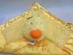 Day Spring Duck Security Blanket Lovey Plush Yellow Blessing for Baby Satin NEW