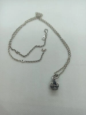 Collana Pandora Con Pendente Corona Regina - Immagine 1 di 4