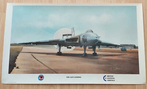 1993 British Aviation Heritage Vulcan XH558 The Last Landing Print K C Kaye Art - Picture 1 of 3