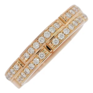 Cartier Maillon PANTHERE 2-row Diamond Ring/K18PG/750-5.7g/AWQ364/Pink Gold - Picture 1 of 10