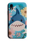 Cute Children's Shark Illustration Phone Case Cover Cartoon Sharks Floral BA58