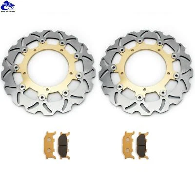 Front Brake Rotors Disc Pads For Yamaha FZ6R 2009-2017 XJ6 Diversion N F S 09-15 Foto 1 de 4