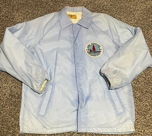 Mountain Camper Mens Jacket Medium Land Surveyors Race Course Layout Power Boats - Picture 1 of 4