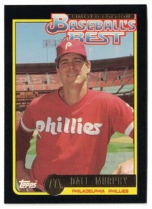 1992 Topps McDonald's Limited Edition Baseball's Best #30 Dale Murphy EX