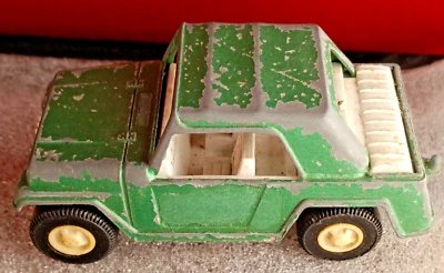 老式 TootsieToy 吉普斯特压铸复古绿色(玩具吉普车,1970 年)美国制造 — 第 1/4 张图片