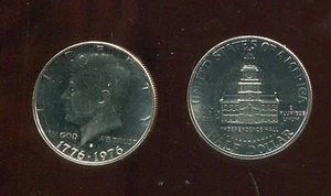 1976-S CLAD PROOF Kennedy Half Dollar GEM PF DCAM (W861) - Picture 1 of 1