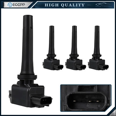 4 bobinas de ignição ECCPP para 2017-2018 Toyota Yaris iA 2016 Scion iA 1.5L I4 - Imagem 1 de 4