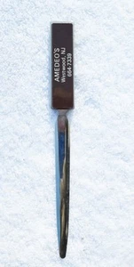 Amedeo's Men's Fashion Inc., Westwood, NJ: Vintage Adv Letter Opener AMEDEO'S - Picture 1 of 4