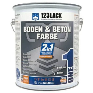 Betonfarbe - Bodenfarbe 2in1 Schutz-Beschichtung 5 Liter- 123Lack - Photo 1/4
