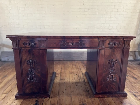 Vintage Rosewood Kneehole Desk Cover
