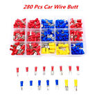 280Pc Insulated Terminals Spade Ring Car Wire Electrical Butt Connectors Box Kit