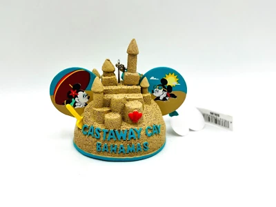 Sombrero orejas castillo arena Castaway Cay 2021 adorno - Disney Cruise Line Foto 1 de 3