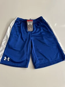 Under Armour Boys Youth Size YXL Ultimate Blue Athletic Shorts Pockets New XL - Picture 1 of 4