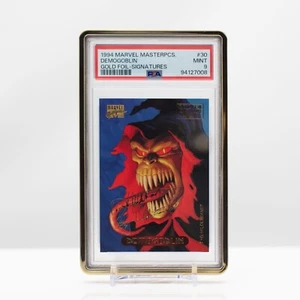 Marvel 1994 Marvel Masterpieces Demogoblin Gold foil Signatures #20 PSA 9 - Picture 1 of 4