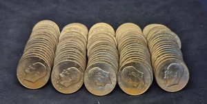 Eisenhower, IKE Dollar Lot of 100 Bulk uncirculated to circulated 1977 To 1978 - Picture 1 of 2