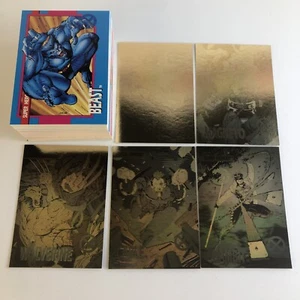 🔥 Mint/NM 1992 Impel Marvel Universe Series 1 Full Set with All 5 Holograms 🔥 - Picture 1 of 7