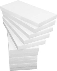 15Pcs Styrofoam Blocks for Porject 30 X 15 X 2.5Cm Polystyrene Craft F - Picture 1 of 7