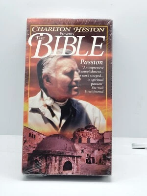 Charlton Heston Presents The Bible- Passion (VHS 1993)  New - Image 1 of 3