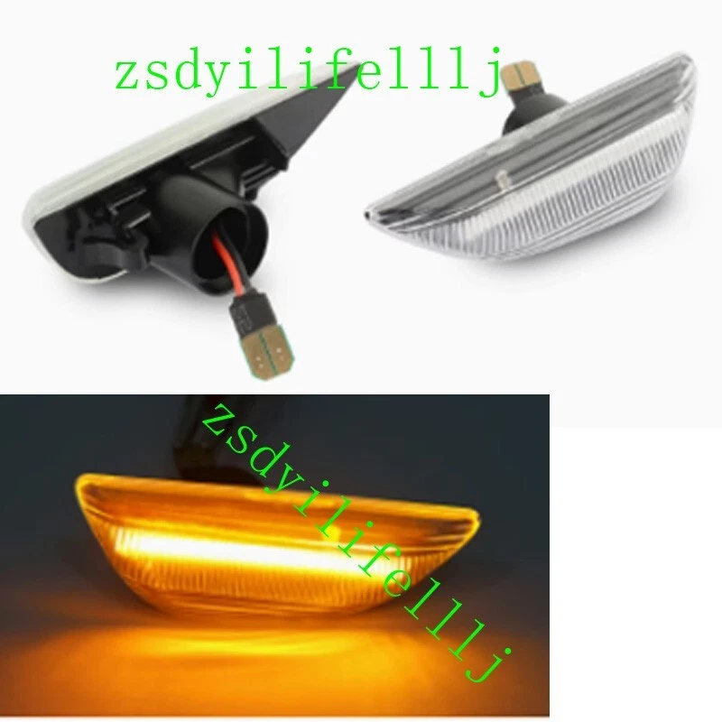 2xFor Chevrolet Trax 13-17 LH RH Turn Signal Lamp White Cover Running LED Light — 第 1/1 张图片