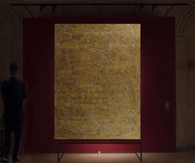 "Pintura estilo lienzo Jackson Pollock 81"" X 62"" XL (6 pies" 9 pulgadas) Abstracto, moderno Foto 1 de 4