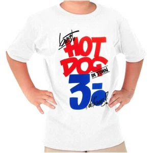 Retro Best Hot Dog In Town Supermarket Flyer Youth Crewneck T Shirts Boy or Girl - Picture 1 of 7