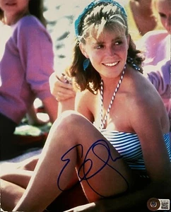 Elisabeth Shue Signed 8x10 Karate Kid Ali Beach Photo BAS Beckett Witnessed - Picture 1 of 2