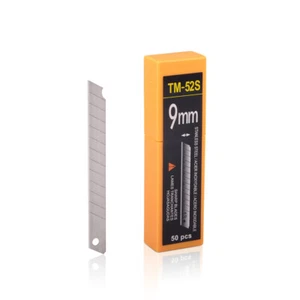 50 pz rasoio per lame da taglio acute in acciaio inox 9 mm 60° per OLFA Tyle resistente - Foto 1 di 6