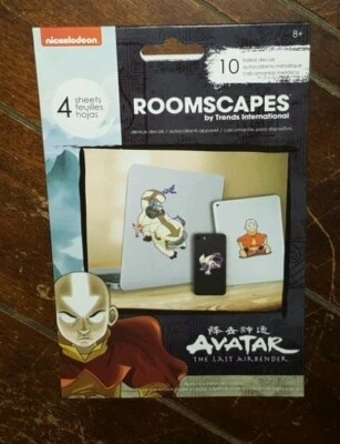 Roomscapes Avatar The Last Airbender 10 calcomanías laminadas -4 hojas - ¡Para dispositivos! Foto 1 de 2