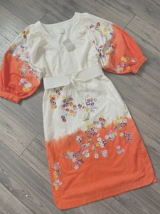 ANTHROPOLOGIE PUFF SLEEVE CLEMENCE DRESS UK 12 RETAIL BNWT - Picture 1 of 12