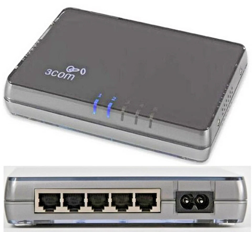 E 3COM 3CFSU05 ETHERNET SWITCH 5-PORT - Imagen 1 de 1