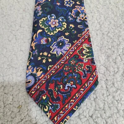 Corbata de colección American Eagle Outfitters para hombre floral cachemira seda hecha en EE. UU. Foto 1 de 4