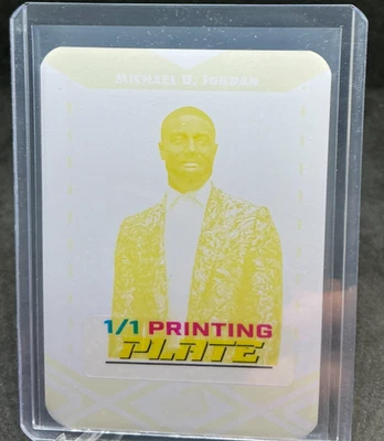 2024 Leaf Collective Multi-Sport Press Pass MICHAEL B. JORDAN Yellow Plate #1/1 — 第 1/2 张图片