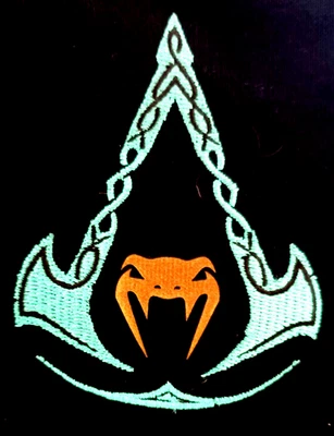 Assassins Creed Valhalla Hoodie by Venum Black Embroidered Medium One of a Kind! - image 1 of 4