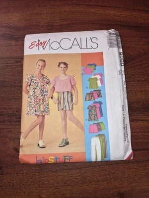 McCall's 9299 Girls' EASY Dress, Top, Pull-On Pants Skort Shorts SZ: 10-14 UC FF - Image 1 of 4